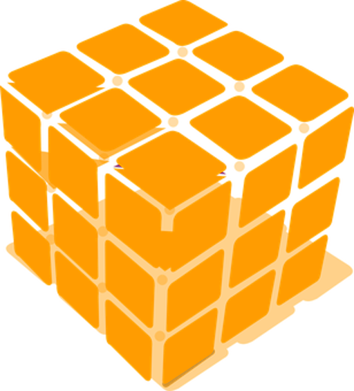 Orange Cube Orange Colour
